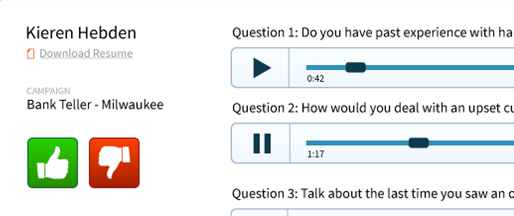 Video interviewing. Pre-record your interviews